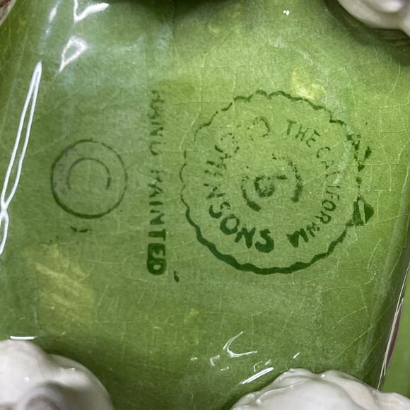 California Cleminsons Ceramic Bath Tub Soap Dish Hand Painted Vintage - Picture 11 of 11